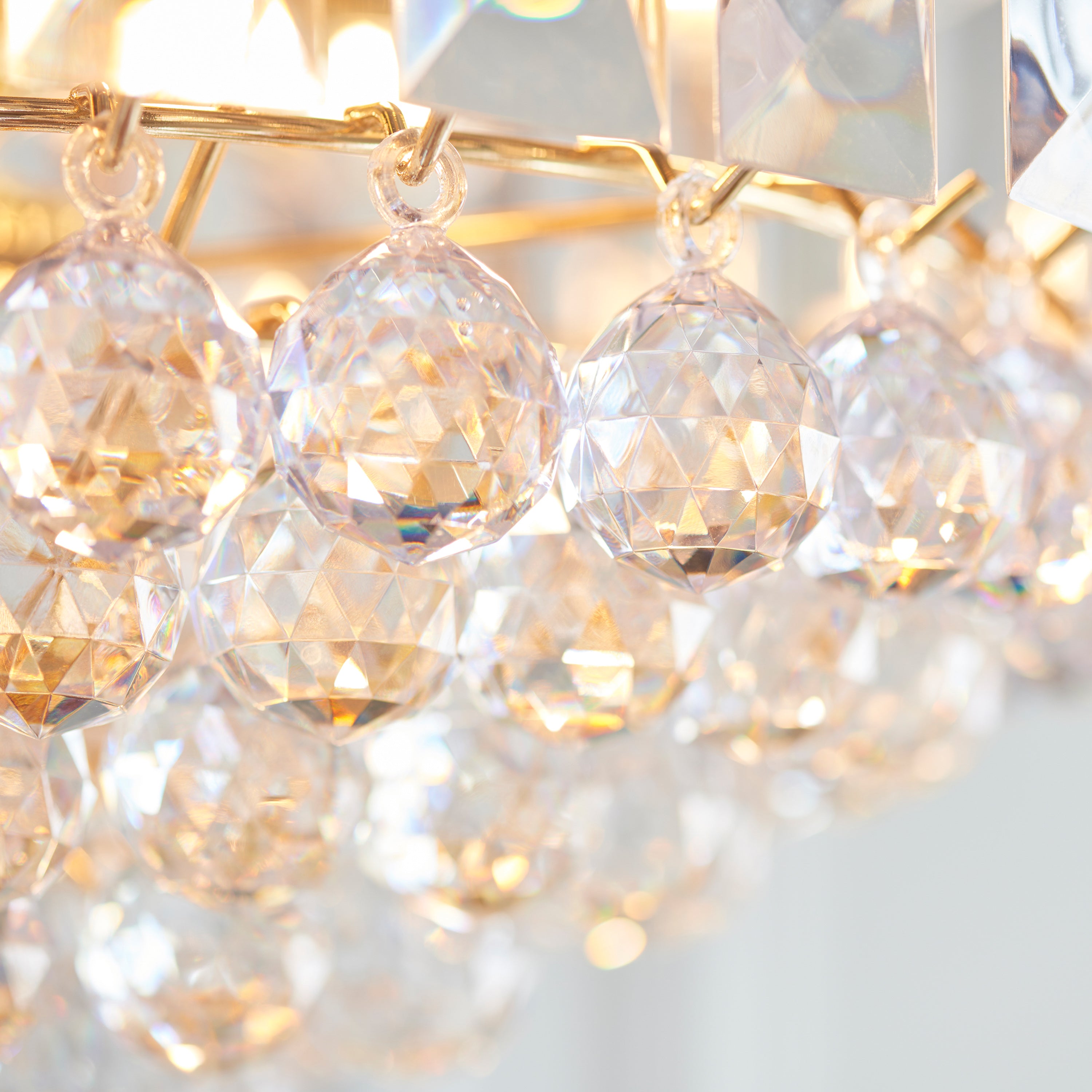 Maybel Chrome & Crystal Pendant Light Medium
